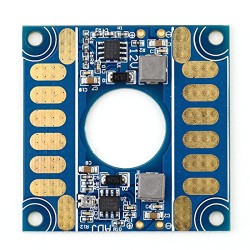 Pixnor Multirotor Power Distribution Board with 5V 12V Adjustable Voltage Dual BEC Output Hexa Quadcopter (Blue)