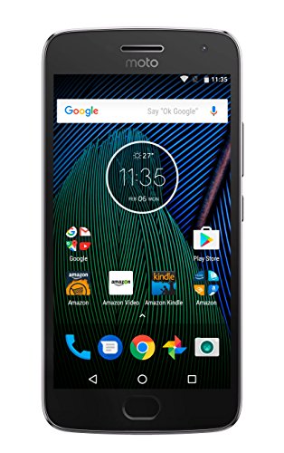 Moto G Plus (5th Generation) – Lunar Gray – 32 GB – Unlocked – Prime Exclusive – with Lockscreen Offers & Ads