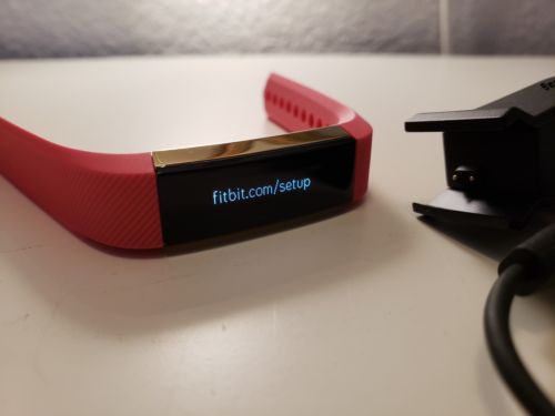 Fitbit Alta + Fitness Wristband Red Small New