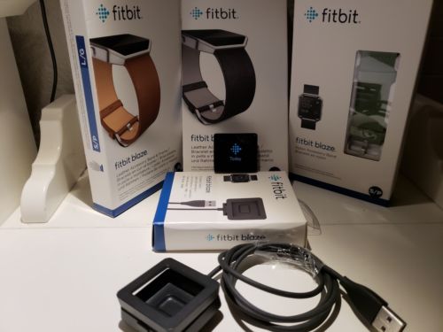 Brand New Fitbit Blaze Smart Fitness Watch- Large with Three New Bands