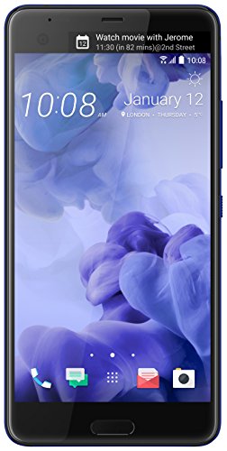HTC U Ultra 64GB Unlocked GSM Android 7.0 with HTC Sense Smartphone Sapphire Blue (Dual-Display | 16MP+12MP Cameras | 3D Audio)