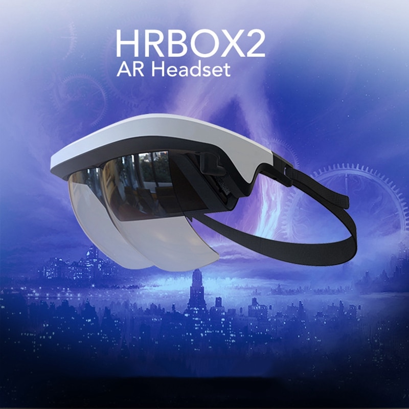 H0218c8bab9064e74ac00a8d758f5458a9 AR Headset, Smart AR Glasses 3D Video Augmented Reality VR Headset Glasses for iPhone & Android 3D Videos and Games