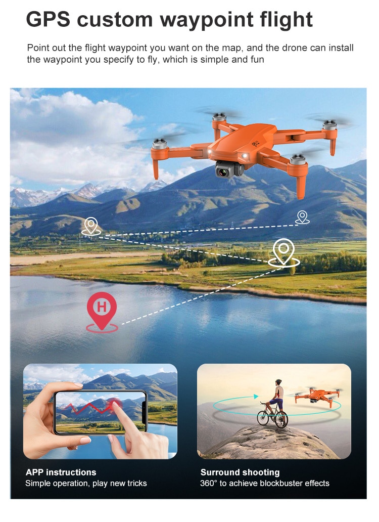 H19e44f046ead4216984338789579008cO Keep pro S608 Pro GPS Drone 4k Profesional 6K HD Dual Camera Aerial Photography Brushless Foldable Quadcopter RC Distance 3KM