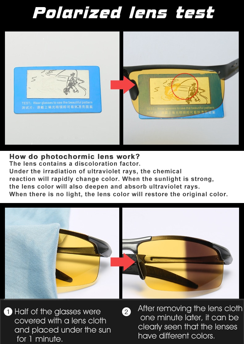 H1ec482b37d444b29a56c5e32cf193702n Top Anti glare Day Night Vision Glasses For Driving Men Polarized Sunglasses Photochromic Driver Goggles Glasses zonnebril heren