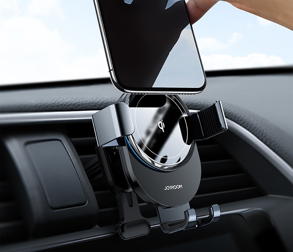 H2037d45888f54639ac802d3f7e2dc2d6Y 15W Qi Car Phone Holder Wireless Charger Car Mount Intelligent Infrared for Air Vent Mount Car Charger Wireless ForiPhone Xiaomi