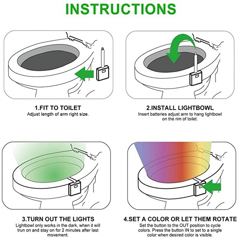 H25128420aaf148238264e6150f65addeC PIR Motion Sensor Toilet Seat Night Light 16Colors Waterproof Backlight For Toilet Bowl LED Luminaria Lamp WC Toilet Light