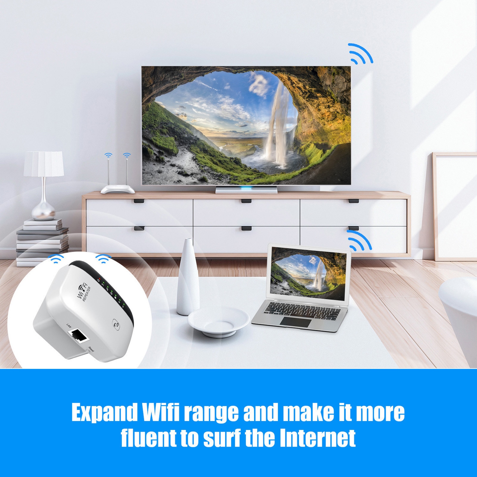 H30fd4e31a880458c9f54b7a32a0596bal Wireless Wifi Repeater Wi Fi Range Extender Router Wi Fi Signal Amplifier 300Mbps WiFi Booster 2.4G Wi Fi Reapeter Access Point