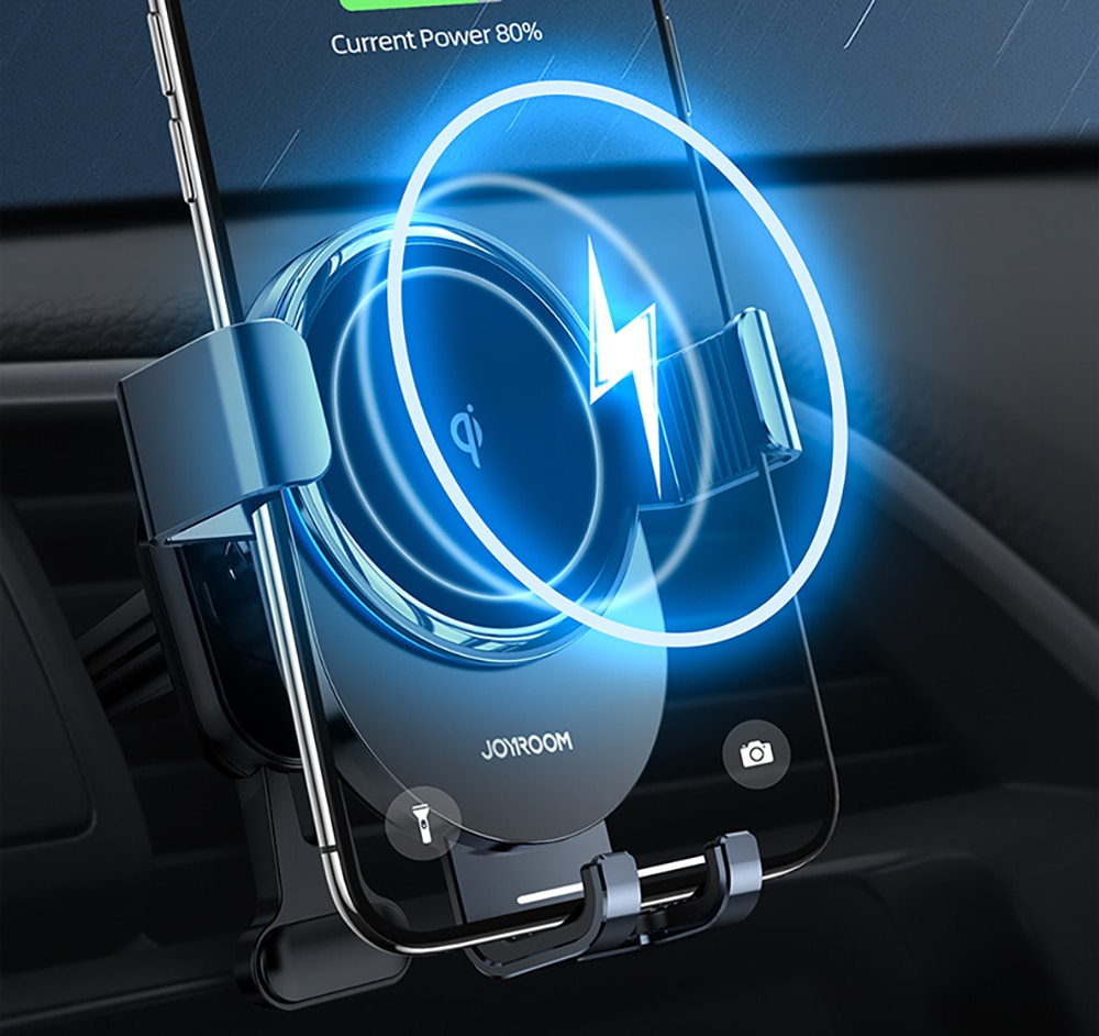 H57da97a329084e209d3d1be4214d79602 15W Qi Car Phone Holder Wireless Charger Car Mount Intelligent Infrared for Air Vent Mount Car Charger Wireless ForiPhone Xiaomi