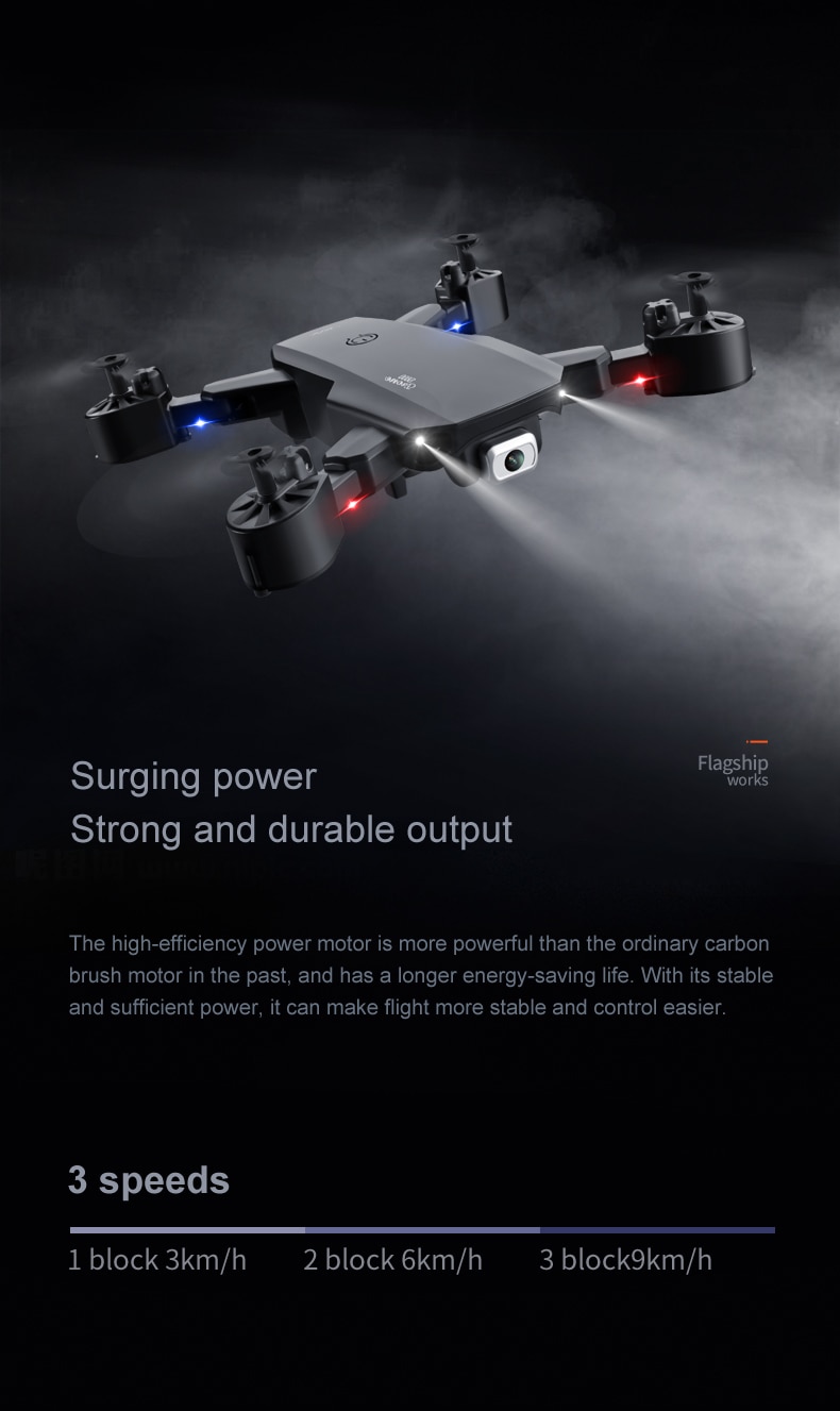 H58febbb13f9743ae94c6ade79e2bd45aw APP New Mini Drone 4K 1080P HD Camera WiFi Fpv Air Pressure Altitude Hold Black And White Foldable Quadcopter RC Dron Toy