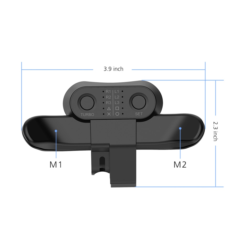 H9205e08661bd4e30bf27b96181feae5dh Controller Back Button Attachment For SONY PS4 Gamepad Joystick Rear Button Extension Key Adapter With Turbo Game Accessories