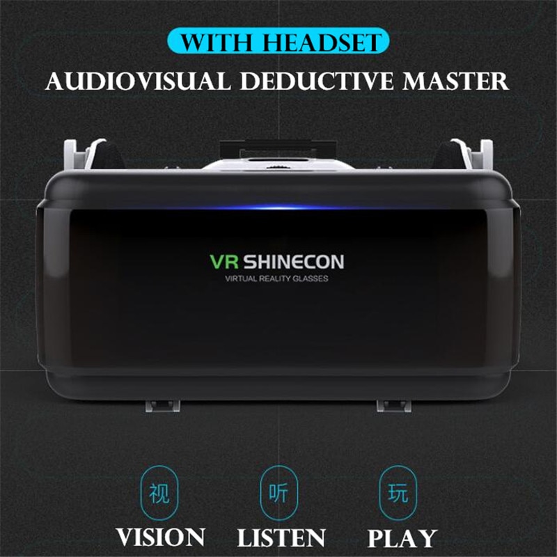 HTB13Xh.kDCWBKNjSZFtq6yC3FXa2 Original VR Virtual Reality 3D Glasses Box Stereo VR Google Cardboard Headset Helmet for IOS Android Smartphone,Wireless Rocker