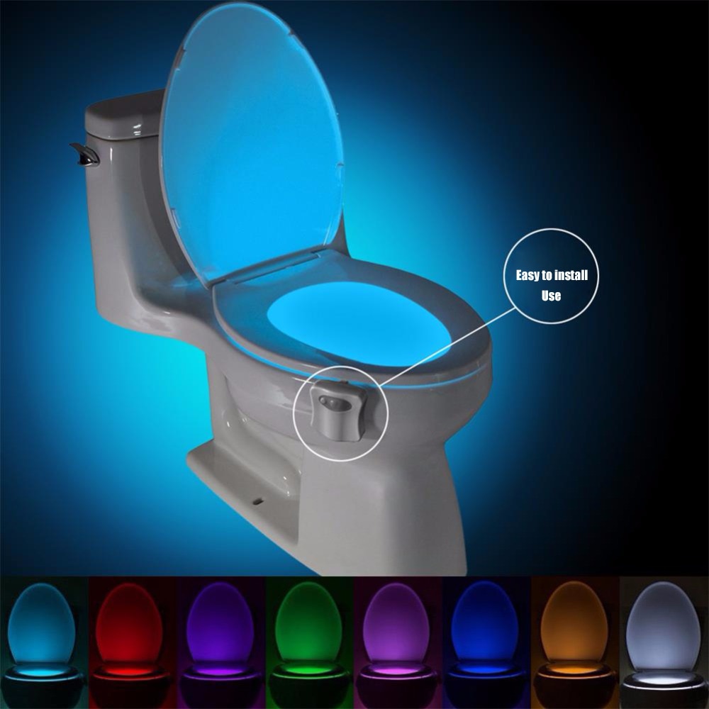 HTB1nYuzc3LD8KJjSszeq6yGRpXaL Smart PIR Motion Sensor Toilet Seat Night Light 8 Colors Waterproof Backlight For Toilet Bowl LED Luminaria Lamp WC Toilet Light