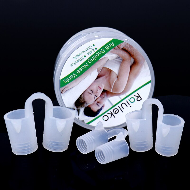 %name Mini Anti Snoring Device Silicone Snore Stopper Nose Breathing Non Snoring Solution Aid Antisnoring For Sleeping 1/3/4/9/12pcs