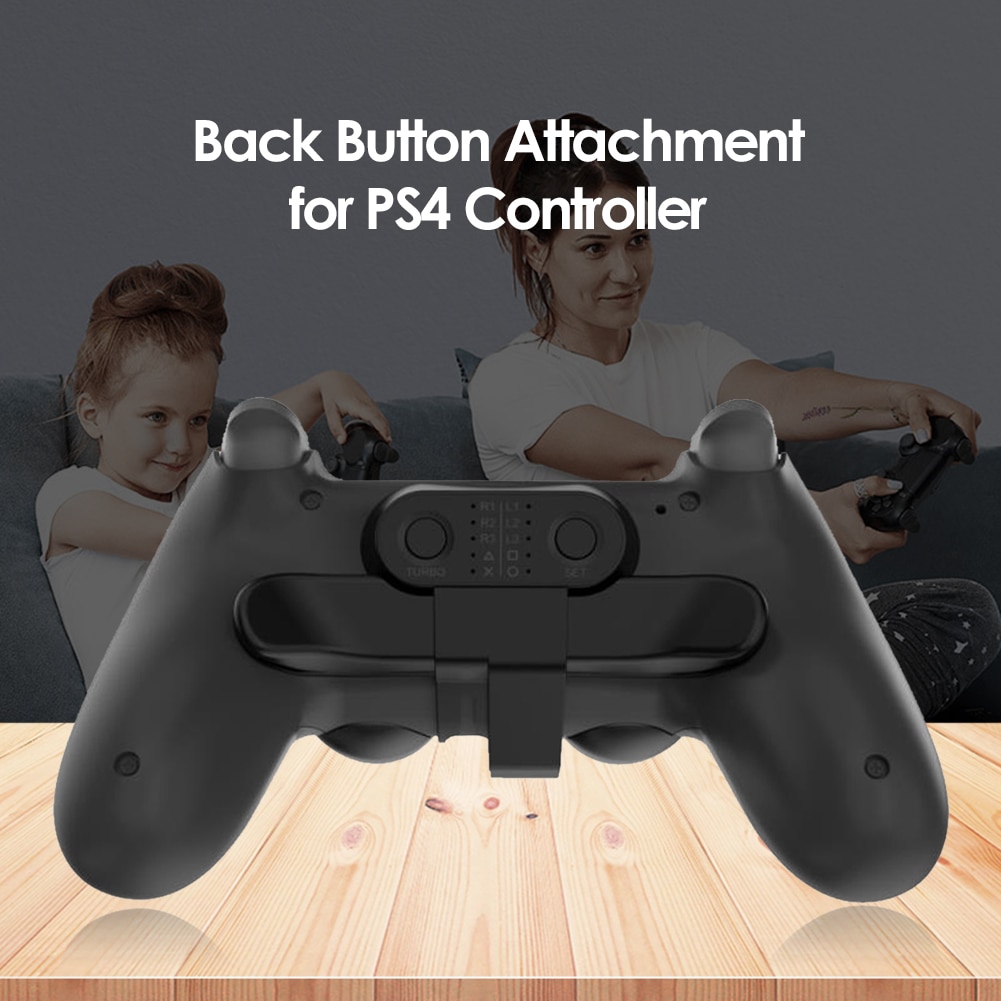 He39ea1d30c0a4338a0bf37439b35cbddv Controller Back Button Attachment For SONY PS4 Gamepad Joystick Rear Button Extension Key Adapter With Turbo Game Accessories