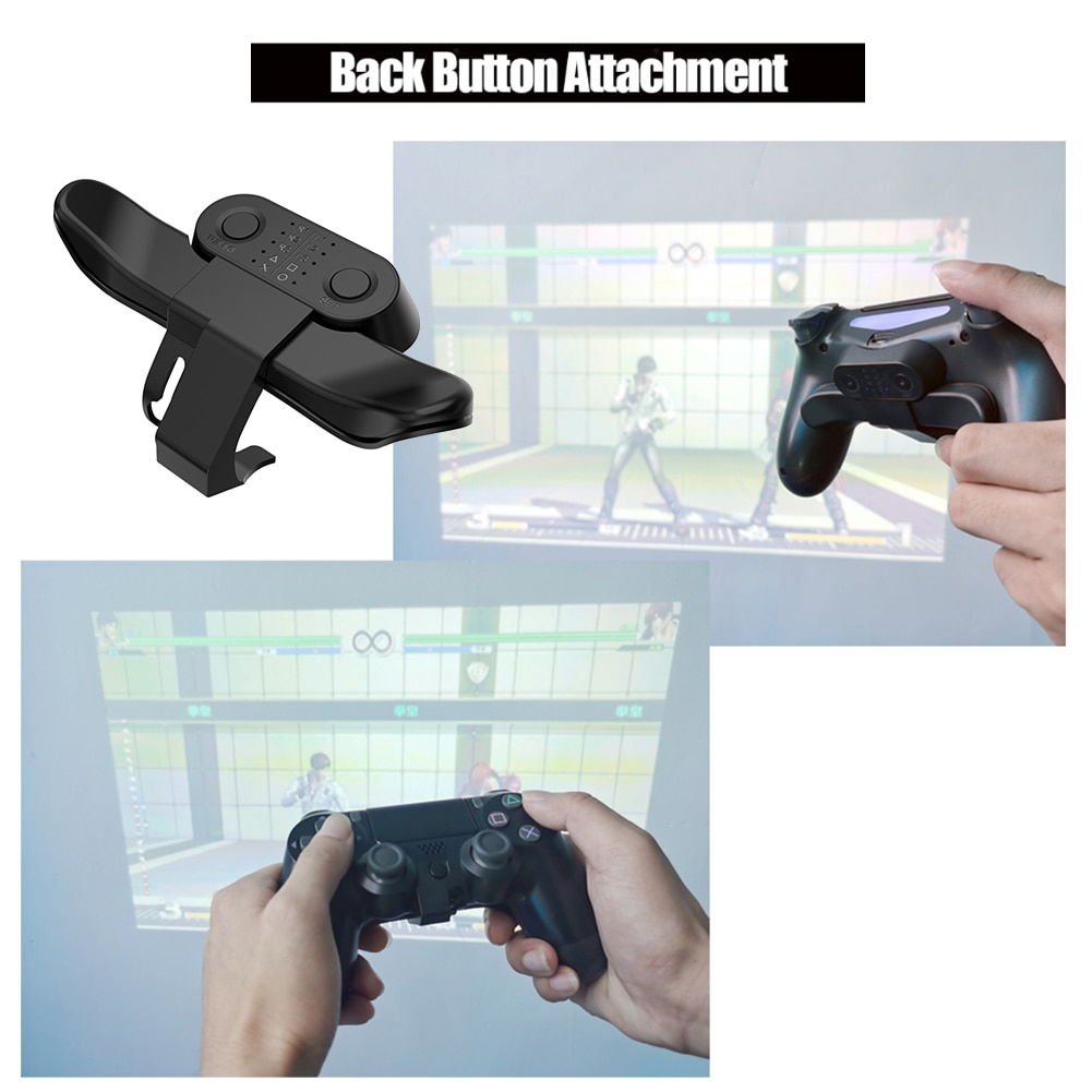 Hfdd46ec39e7c419da7bdddcab7c251eeB Controller Back Button Attachment For SONY PS4 Gamepad Joystick Rear Button Extension Key Adapter With Turbo Game Accessories