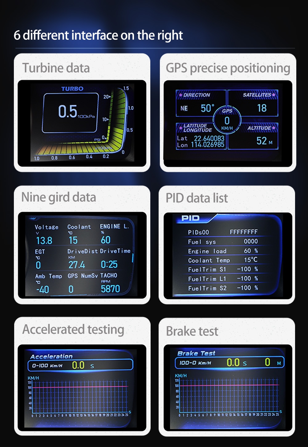 H22bce38f43124826875c8fce4cae9247p Vjoy Hawk 3.0 Car HUD Multi Function Dashboard Head Up Display OBD2 GPS Smart Speedometer Auto Gauge Alarm System Turbo Boost