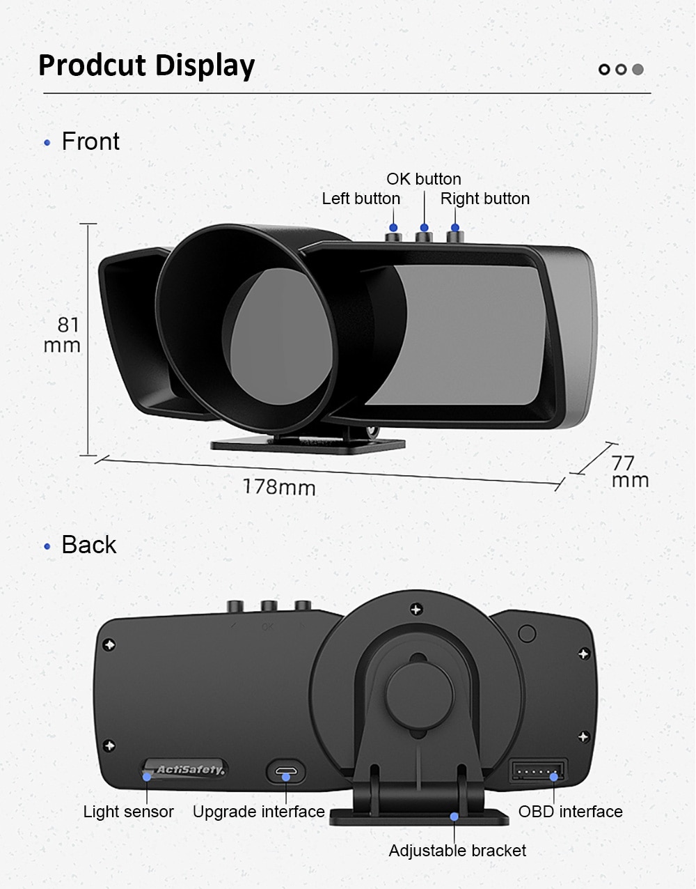 H8d2e1473db164e349e20461c460acd15v Vjoy Hawk 3.0 Car HUD Multi Function Dashboard Head Up Display OBD2 GPS Smart Speedometer Auto Gauge Alarm System Turbo Boost