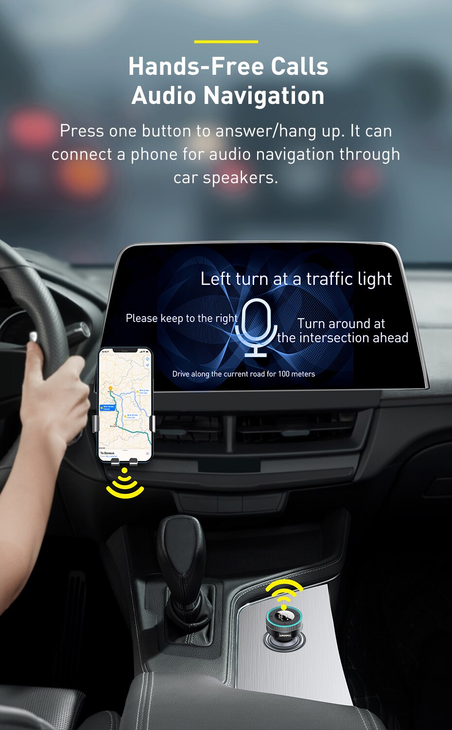 Ha2f6d98516424c8aa90ff867ea750729Q image Ha2f6d98516424c8aa90ff867ea750729Q Baseus FM Transmitter Car Wireless Bluetooth compatible 5.0 Adapter Handsfree Aux Audio Receiver MP3 Player USB Fast Car Charger