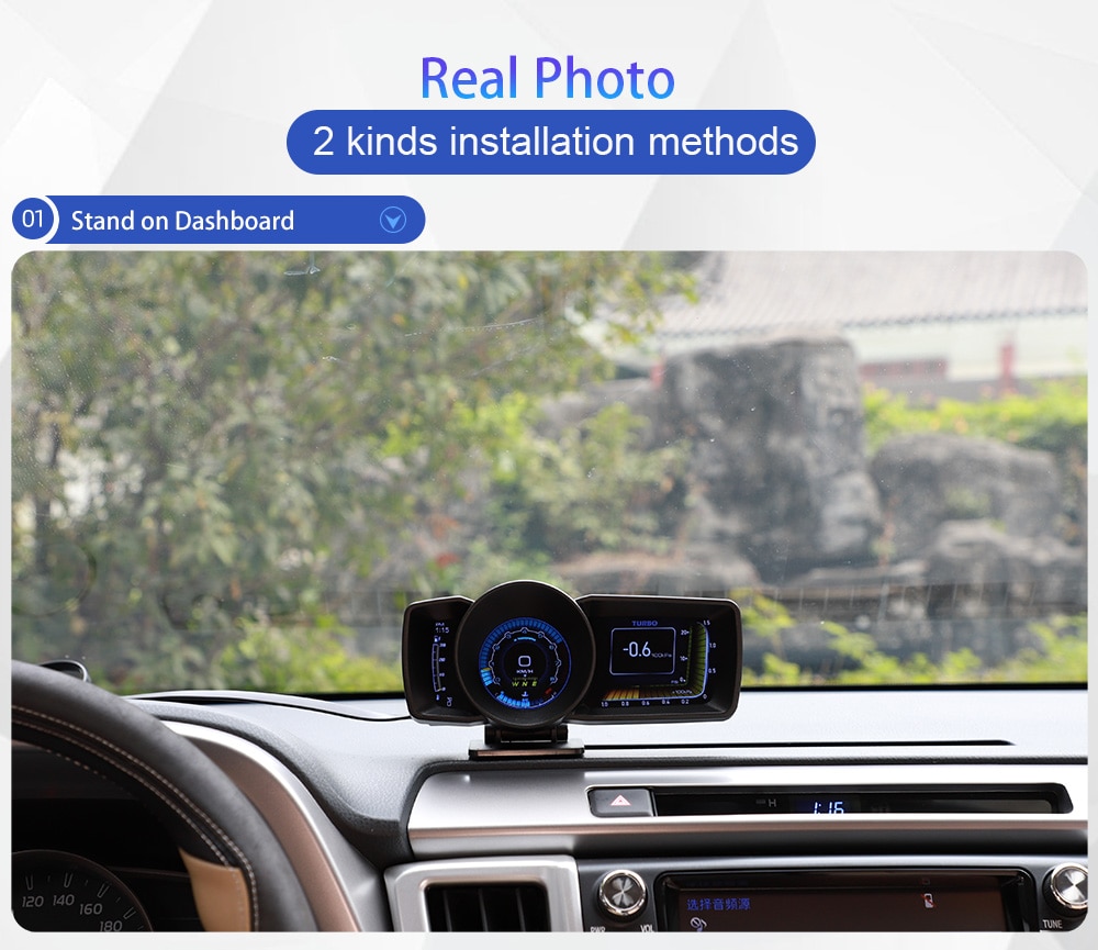 Hc42b4cf08d30488f8549d0a4953fe560N Vjoy Hawk 3.0 Car HUD Multi Function Dashboard Head Up Display OBD2 GPS Smart Speedometer Auto Gauge Alarm System Turbo Boost