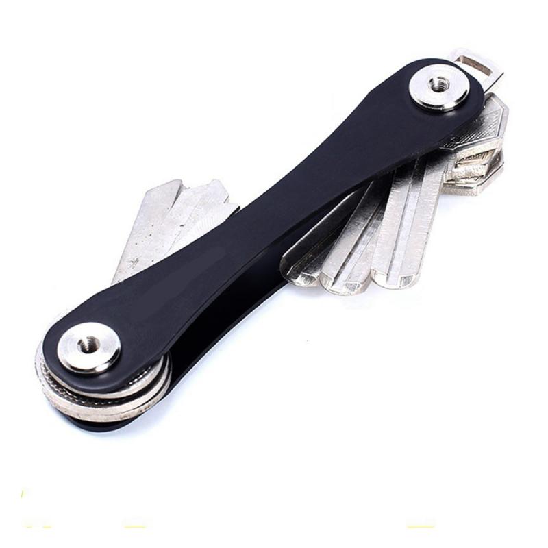 H09778435667d4b68919750aef2311a44N Smart Key Chain Mini Keychain Compact Key Decorative Holder Clip Home Storage Metal Key Clip Aluminum Organizer Keychain Outdoor