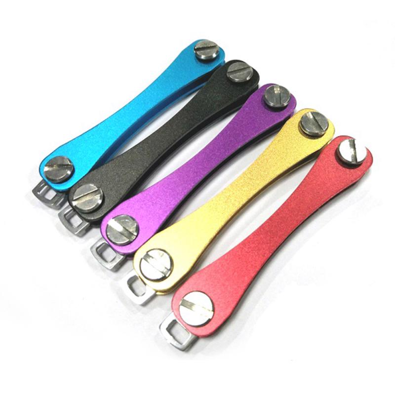 H0b4a30e952454008abc2e2eb4d755718a Smart Key Chain Mini Keychain Compact Key Decorative Holder Clip Home Storage Metal Key Clip Aluminum Organizer Keychain Outdoor