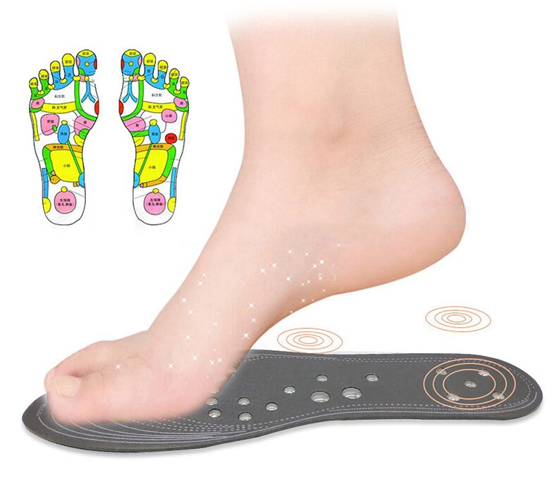 H2f0ca45973c441ebbde12a5bbc2c60c5F 18 magnets Unisex Magnetic Therapy Massage Insoles Foot Acupressure Shoe Pads Therapy Slimming Insoles for Weight Loss