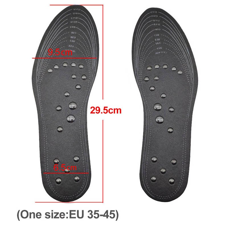 H750e7002e9d44507b9a68fbacd3ef1ebW 18 magnets Unisex Magnetic Therapy Massage Insoles Foot Acupressure Shoe Pads Therapy Slimming Insoles for Weight Loss