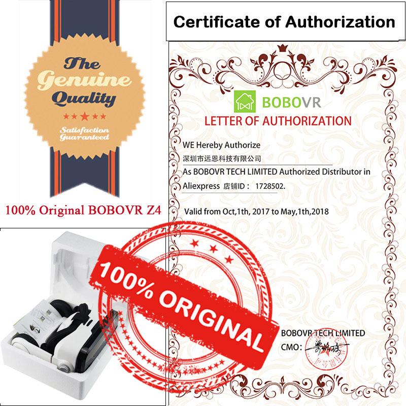 %name image %name Original BOBOVR Z4 Leather 3D Cardboard Helmet Virtual Reality VR Glasses Headset Stereo BOBO VR for 4 6 Mobile Phone