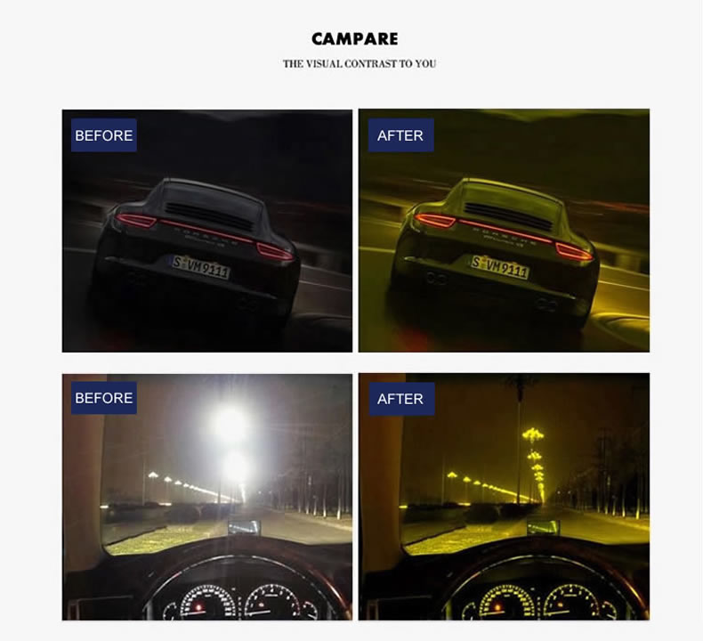 %name image %name POLARSNOW Night Vision Glasses Polarized Lens TR90 Rubber Goggles Safe Night Driving Eyewear Top Quality Men Oculos P8633Y