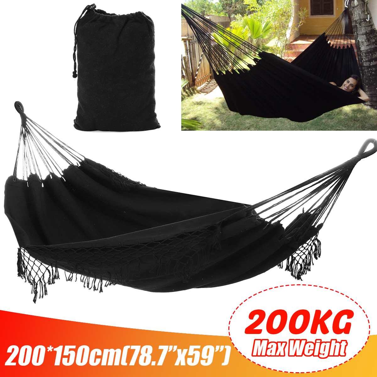 Ha91a61ca2b2b4e7cba233b2ab71d213d0 image Ha91a61ca2b2b4e7cba233b2ab71d213d0 2 Person Maximum 200kg Hammock Large Brazilian Macrame Fringe Double Hammock Swing Net Chair Out/Indoor Hanging Hammock Swings