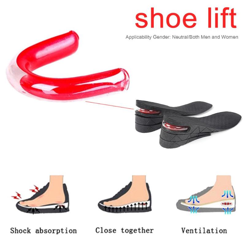 Hdafc951f4726455d88cd0bf8332461950 3 9cm Unisex Height Increase Insole Heightening Cushion Adjustable Cut Shoe Heel Insert Taller Lift Shoe Heel Insert Foot Pad