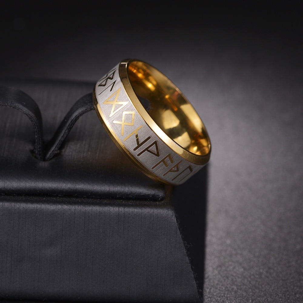 Sdc343aa9d7fd464390ebf513606b70b0i Vintage Odin Norse Viking Amulet Rune Rings For Men Women High Quality 8mm Men Stainless Steel Ring Couple Wedding Party Jewelry