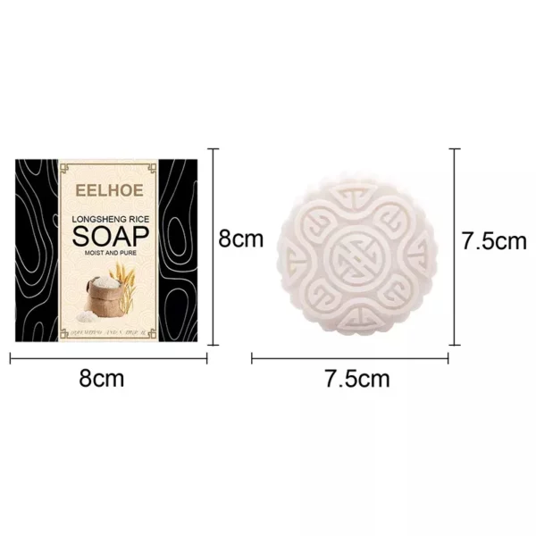 1pc Solid Rice Shampoo Bar Citrus Scent Hair Growth Shampoo Soap Hair Regrow Shampoos Moisturizing Anti Hair Loss Treatments - Image 6