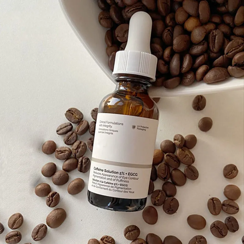 %name Caffeine Solution 5% EGCG Eye Serum Lightening Fine Line Removal Dark Circle Reduces Eye Puffiness Eye Care 30ml