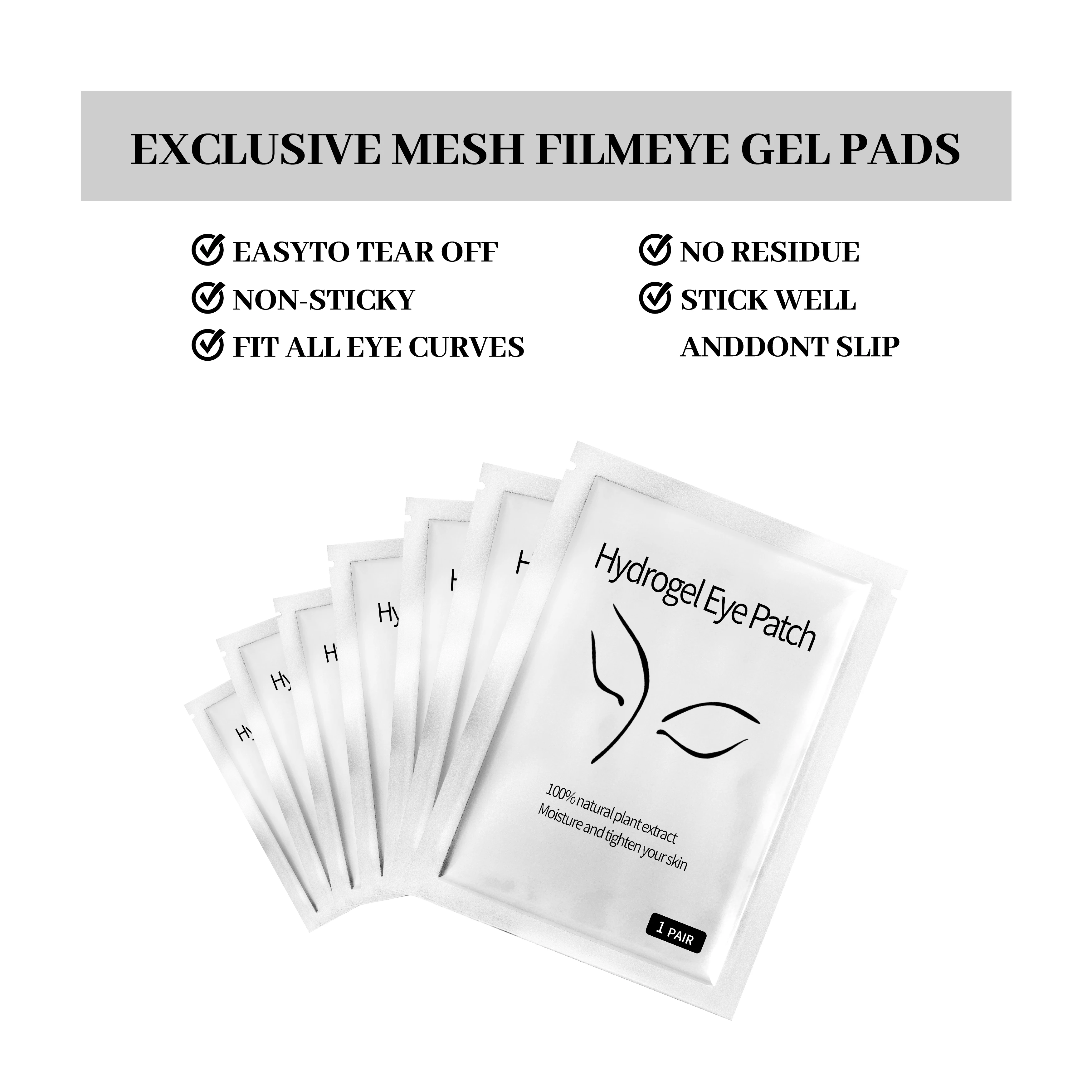 %name XIUSUZAIKI 50pairs/pack New Patches Eyelash Under Eye Pads Lash Eyelash Extension Paper Patches Eye Tips Sticker Make Up Tools