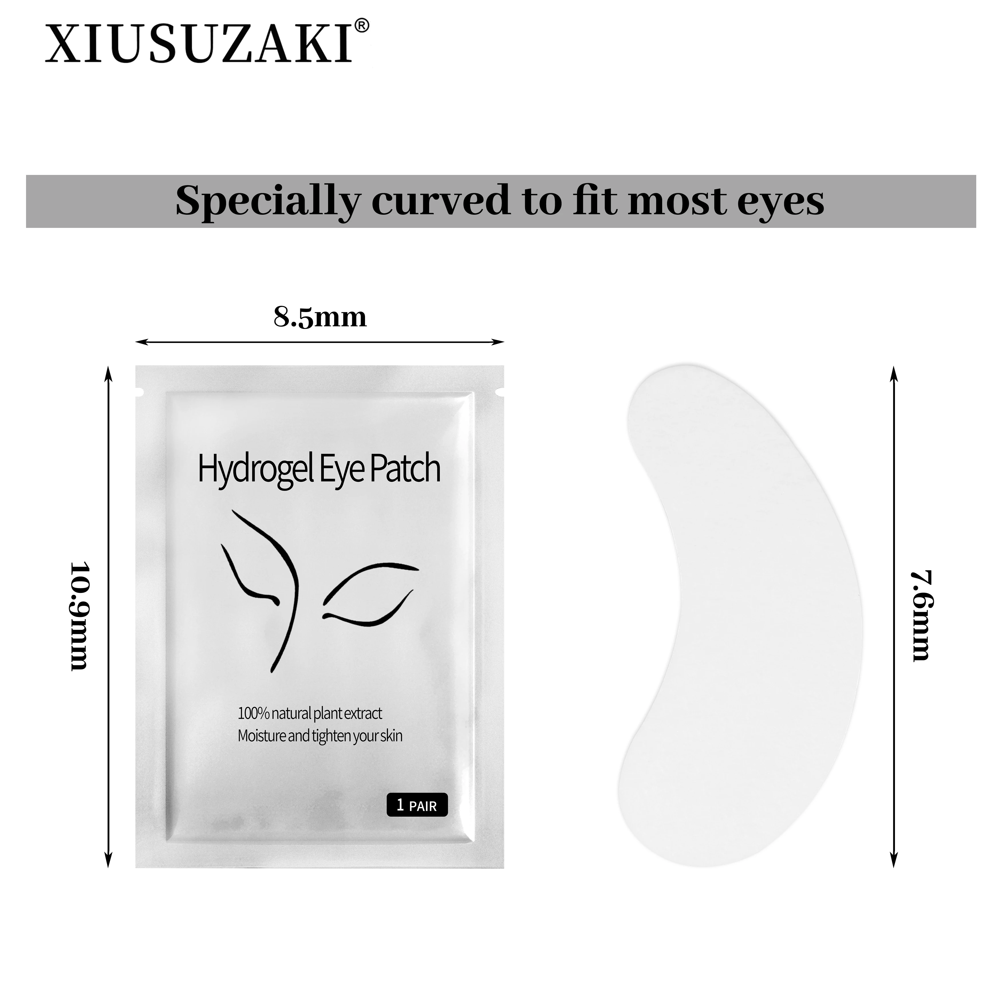 %name XIUSUZAIKI 50pairs/pack New Patches Eyelash Under Eye Pads Lash Eyelash Extension Paper Patches Eye Tips Sticker Make Up Tools