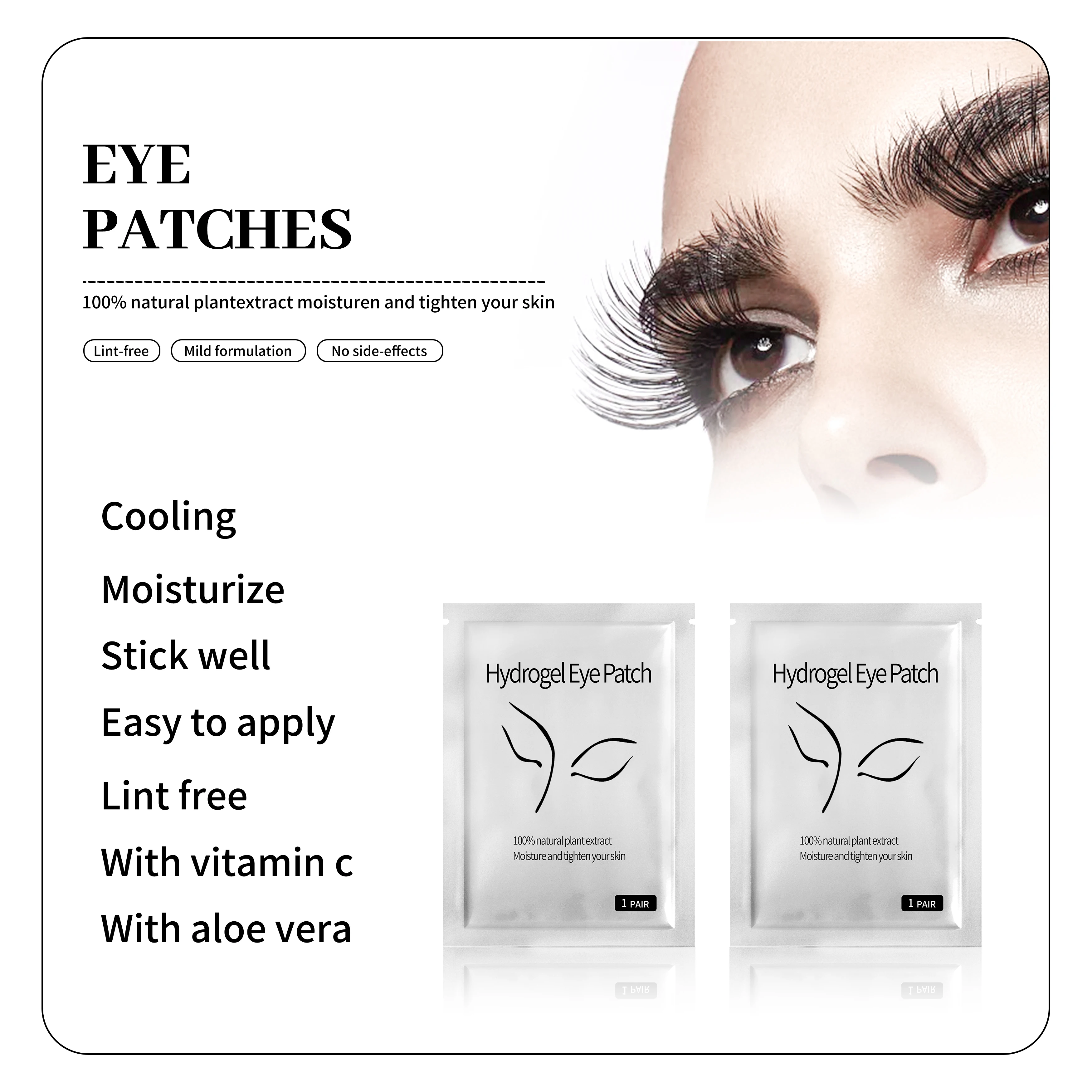 %name XIUSUZAIKI 50pairs/pack New Patches Eyelash Under Eye Pads Lash Eyelash Extension Paper Patches Eye Tips Sticker Make Up Tools