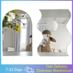 ins Hot Sale Wavy Makeup Beauty Mirror Acrylic Mirror Sheet Irregular Edge Desktop Mirror for Makeup Decorative Craft Projects