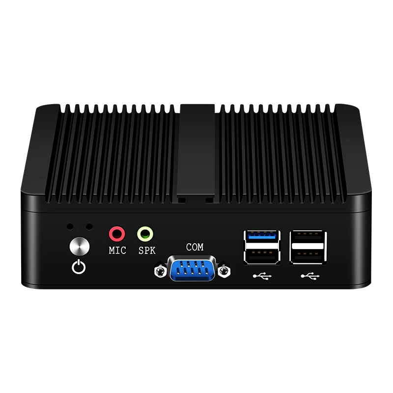 XCY Fanless Mini PC Intel Celeron J1900 Quad-Cores 2.0GHz 2x RS232 2x LAN Windows 10 Linux Embedded IoT Industrial Computer - Image 2