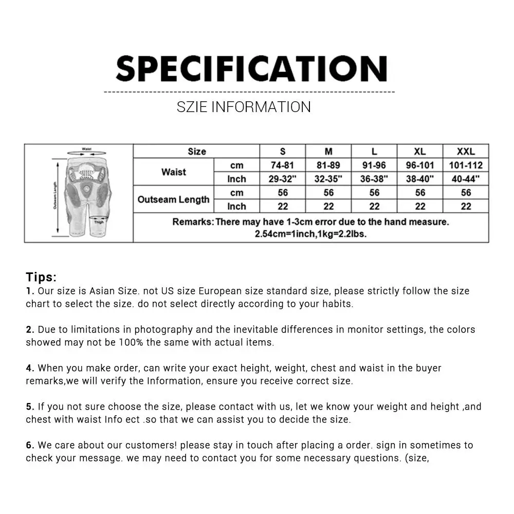 HEROBIKER Motocross Pants Motocross Shorts Motorcycle Pants Motorcycle Shorts Moto Hip Protection Riding Racing Equipment - Image 6