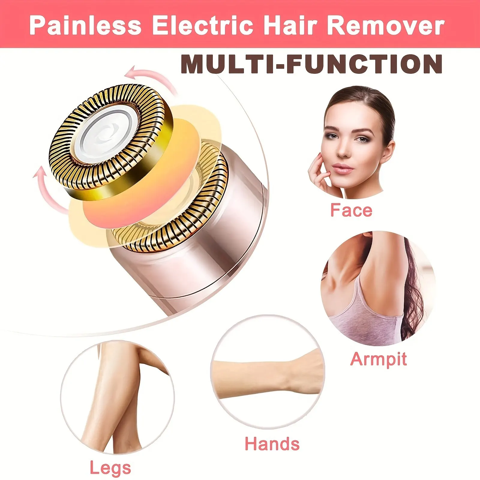 Portable Lipstick Shaped Electric Hair Remover For Women Painless And Effective Facial Hair Removal Home Razor Shaver Tool - Image 2