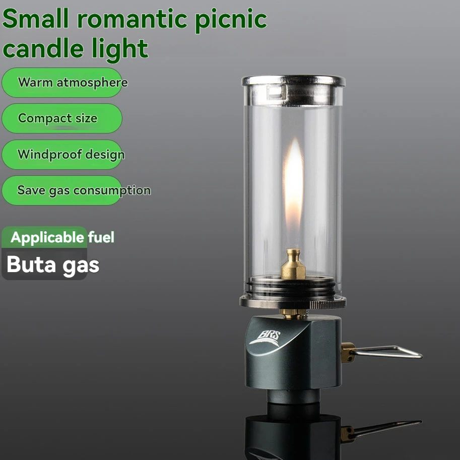 BRS-55 Dreamlike Candlelight Lamp Tent Lighting Equipment Camping Lamp Windproof Gas Candle Lamp Outdoor Camping Lights - Image 2