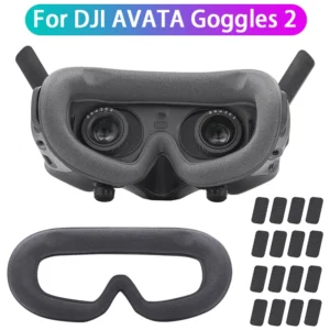Drone Goggles Face Plate Replacement Kit for DJI AVATA Goggles 2 Face Mask Cover Drone Flight Glasses Sponge Foam Eye Pads