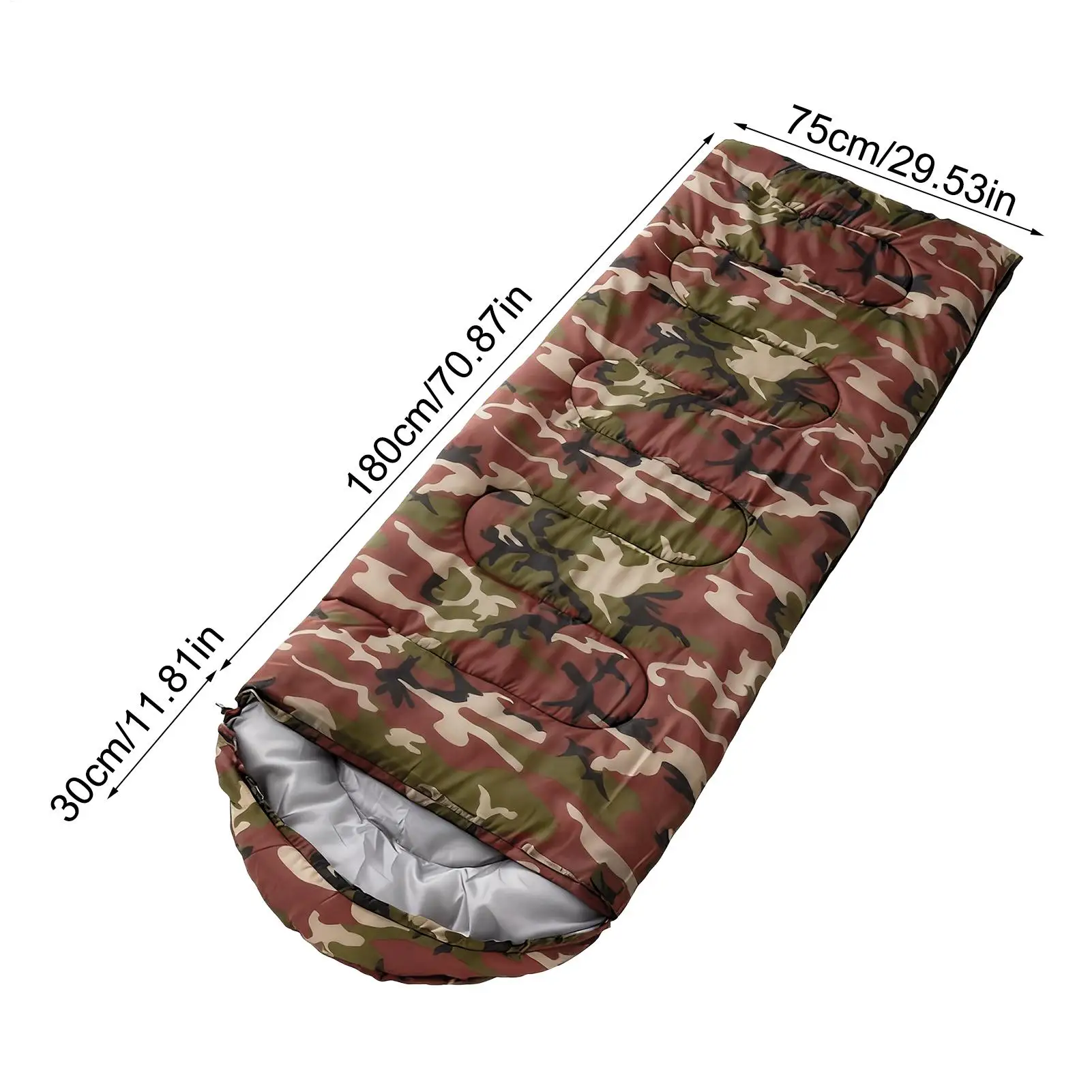 Adult Sleeping Bag Outdoor Camping Supplies Backpacking Sleeping Bags For Hikers Preppers Survivalists Travelers Wilderness - Image 5