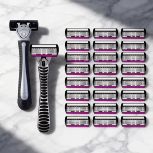 High Quality Man Safety Razor Blade 6 Layer German Stainless Steel Shaving Cartridges Compatible Mach Shaver