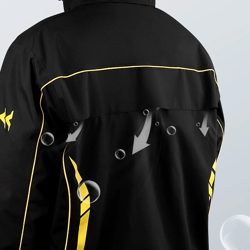 SULAITE Motorcycle Rain Suit Men Women Rain Gear Waterproof Protective Rain Coat with Pants 2 Pieces Breathable Outdoor - Image 3