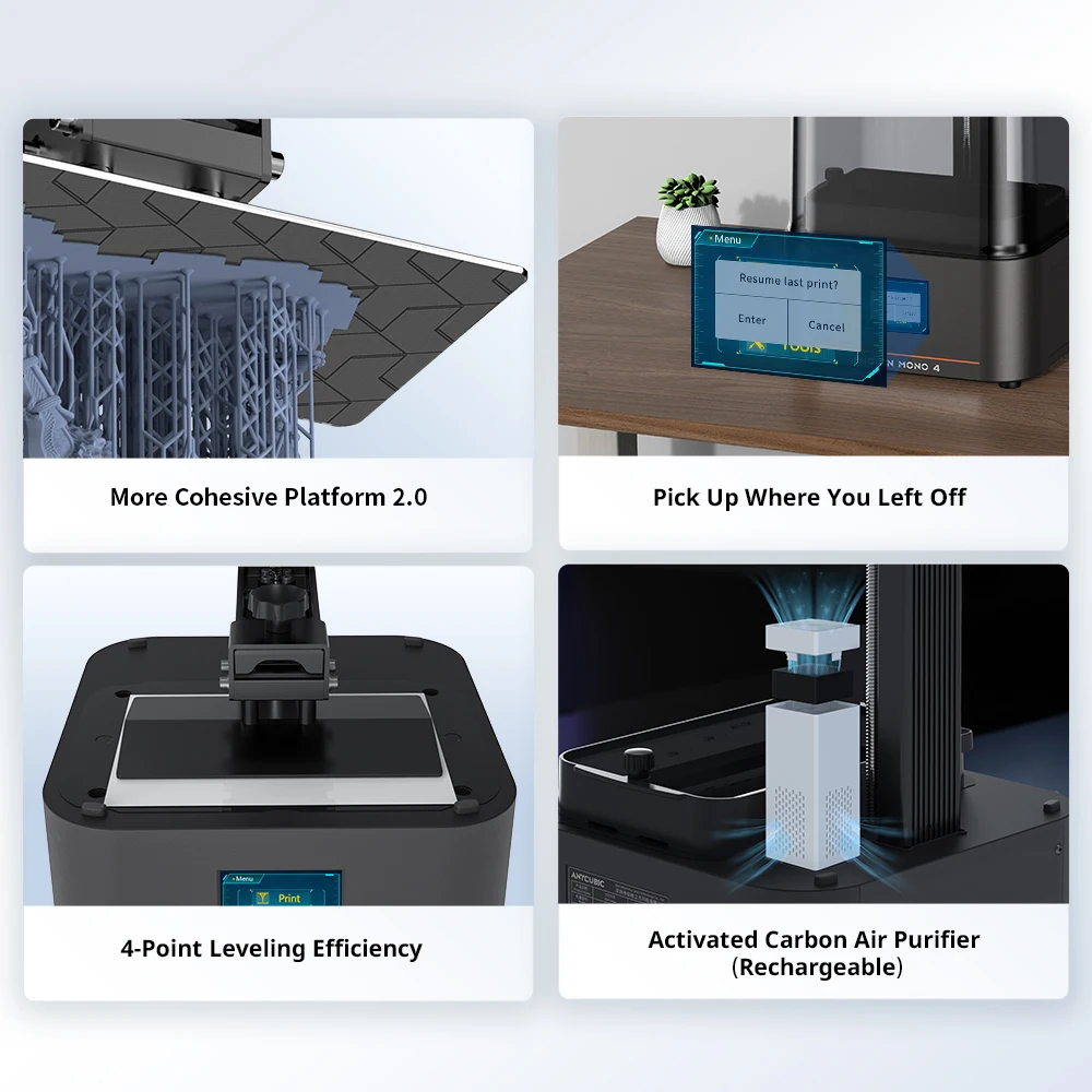 ANYCUBIC Photon Mono 4 AE10K+ 7 Inch high-definition screen 3D Printer High Speed UV Resin 3D Printer Printing Size 153×87×165mm - Image 6