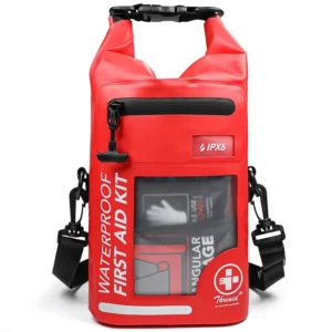 PCS Waterproof First Aid Kit, Roll Top Reflective Boat Dry Bag Bug Out Bags, Emergency Medical Kit Ideal for Boating, Camping, F