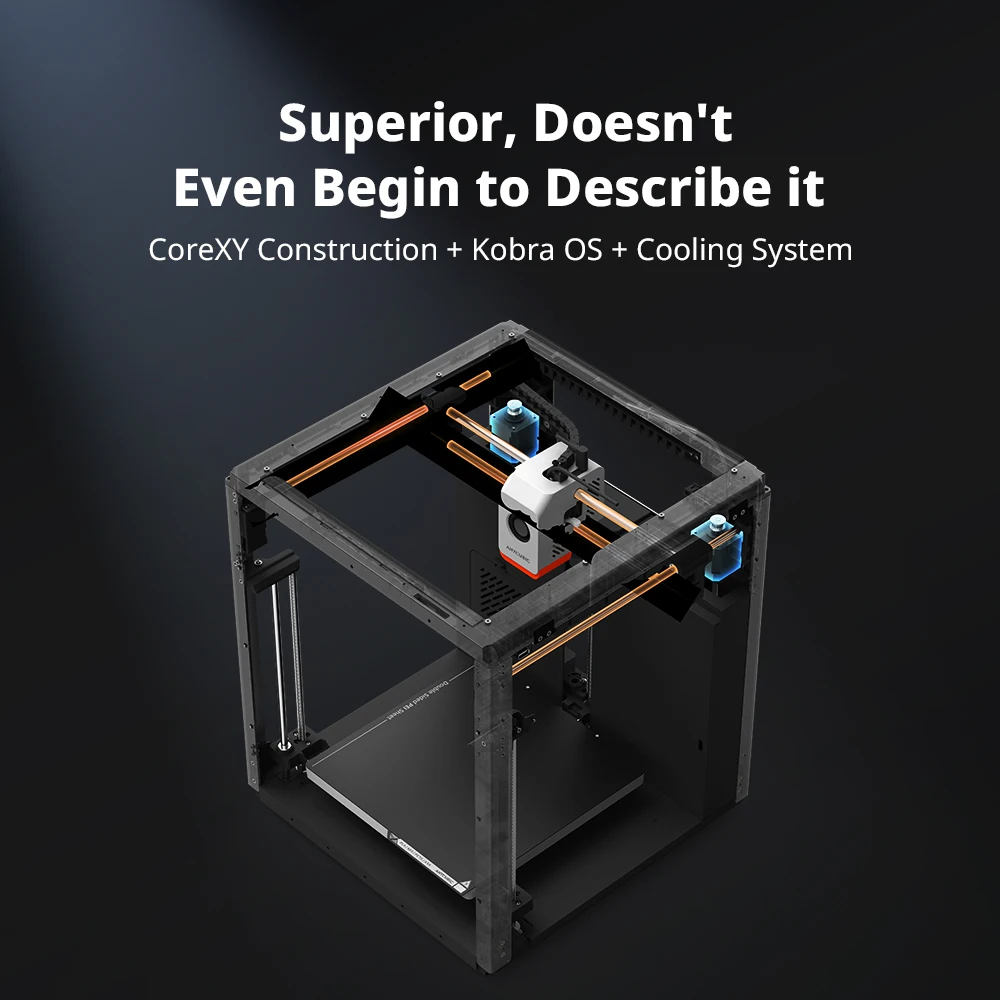 Anycubic Kobra S1 Combo Multi-Color 3D Printer Max Speed 600mm/s Core XY Stable Structure High Precision 3D Printer - Image 4