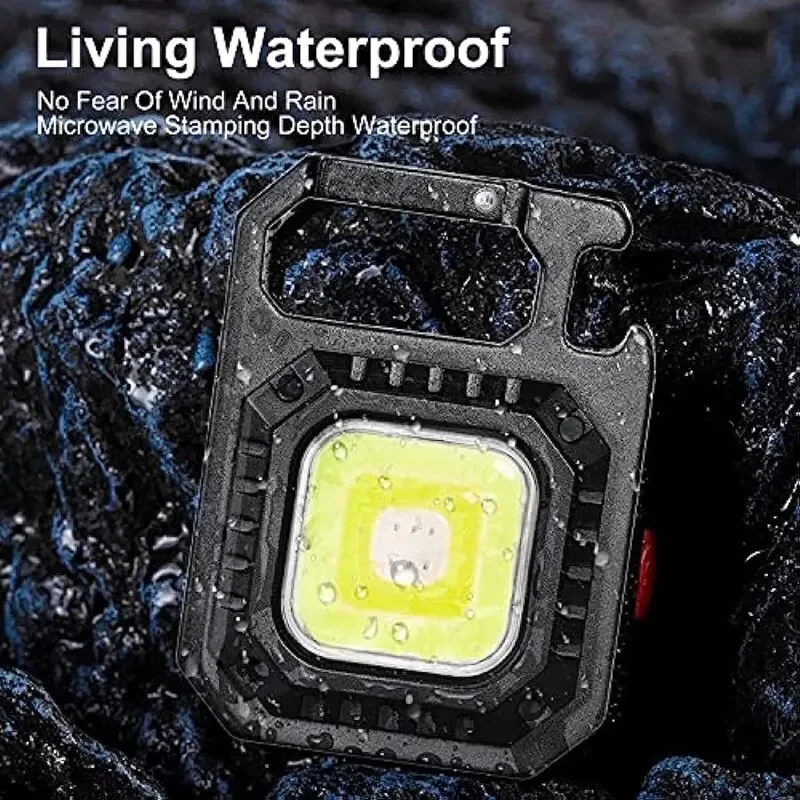 Mini LED Flashlight Magnetic COB Outdoor Camping Pocket Work Light 800 Lumens USB Rechargeable 7 Modes Spotlights - Image 3